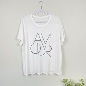 A New Day Amour Graphic Tee, Comfy Short Sleeve T-Shirt Top, Women's XXL